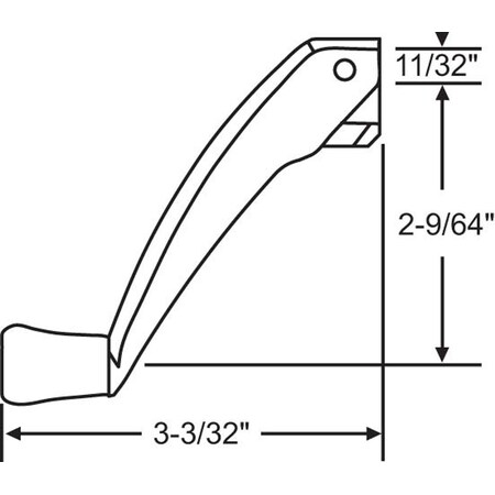 Folding Handle Brush Copp Nick